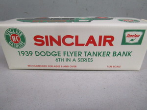 lot 112 image: (New in Box) 1939 Dodge Flyer Tanker Die-Cast Bank