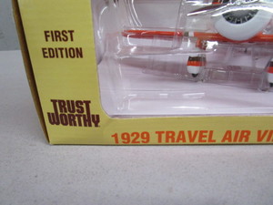 lot 115 image: (New in Box) 1929 Travel Air Vintage Airplane Die-Cast Bank