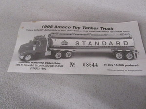 lot 117 image: (New in Box) 1998 Amoco Toy Tanker Truck
