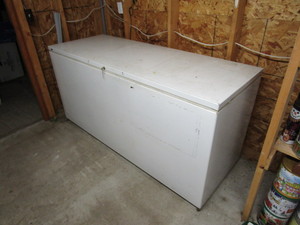 lot 173 image: Large Deep Freezer wLock 28x74x36