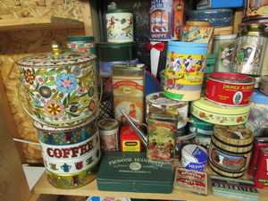lot 176 image: Large Lot of Collectible Tins