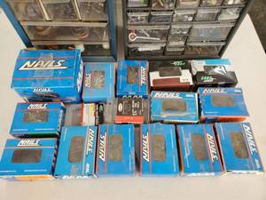 lot 54 image: (2) Nuts & Bolts Storage Bins and misc Nail Lot