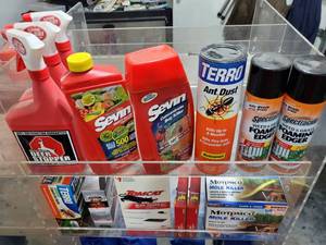 lot 210 image: (2) Shelf Contents New Insect Control & Deer Repellent