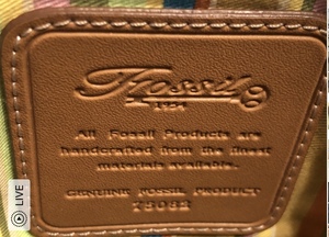 lot 123 image: Fossil Purse