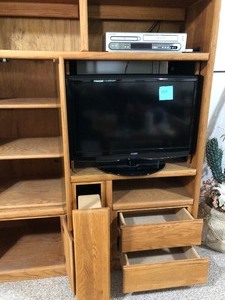 lot 164 image: Entertainment Cabinet and TV