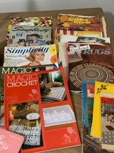 lot 185 image: Vintage Croquet booksmagazines and needles
