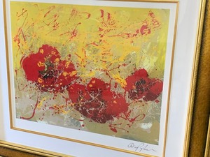 lot 177 image: Framed Artwork by Dominic Pangborn Budding Heart
