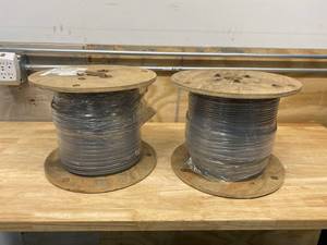 lot 12 image: SOUTHWIRE Lot of Two Spools-  UFB 122 g 500Sp 12 AWG Gray PVC 600V