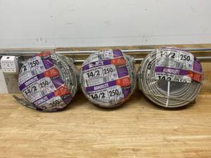 lot 13 image: SOUTHWIRE Lot of Three-142 x 250 ft. Stranded CU MC (Metal Clad) Armorlite Cable