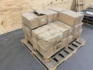 lot 19 image: ALLEN  ROTH Lot of 16 Cases of 6-Pack Charcoal Ceramic Chair Rail Tile