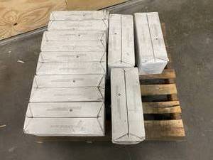 lot 20 image: AMERICAN OLEAN Lot of Eight Cases of 3 x 6 x 516 in. wall tile in gloss black.  12.50 sq ft of coverage per case.