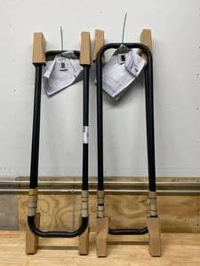 lot 30 image: PLEASANT HEARTH Lot of Two- Adjustable Firewood Rack Bracket Kits