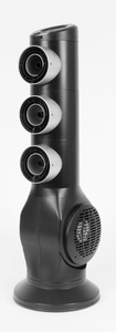 lot 32 image: LIFESMART Texas Tornado 3 37 in. Oscillating Tower Fan with 3-Ports and Remote