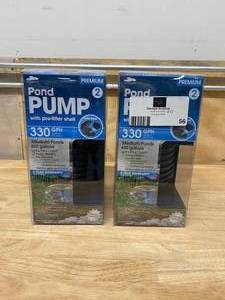 lot 56 image: SMARTPOND Lot of Two- Premium Pond Pumps. 330 GPH.  For Ponds up to 650 Gallons