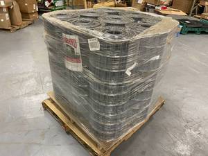 lot 57 image: RED BRAND Lot of Nine Rolls of Welded Utility Fencing.  2x4 14GA.  36 H x 100 L