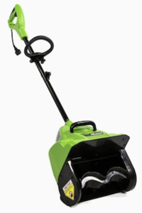 lot 61 image: GREENWORKS 8-Amp 12-in Corded Electric Snow Blower