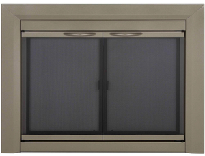 lot 80 image: PLEASANT HEARTH Colby Large Glass Fireplace Doors