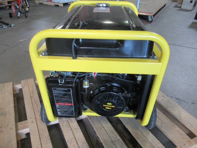 lot 3 image: Stanley 8,000-Watt Gasoline Powered Storm Portable Generator with Electric Start and Removable Generator Panel G8000S