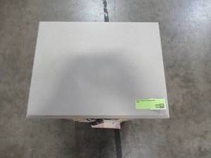 lot 123 image: Safavieh Everly Vintage Gray Storage Side Table AMH5743D