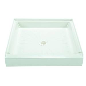 lot 240 image: MUSTEE Durabase 36 in. x 36 in. Single Threshold Shower Base in White.