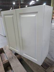 lot 235 image: Hampton Bay Benton Assembled 30x30x12 in. Wall Cabinet in White - Slight Scratches.