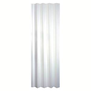 lot 839 image: Spectrum 36 in. x 80 in. Via Vinyl White Mist Accordion Door HVS3280M