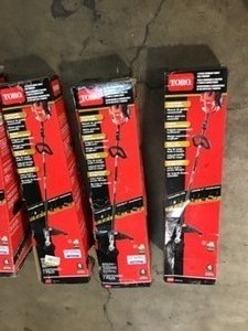 lot 4 image: 5 TORO 2-Cycle 25.4cc Attachment Capable Straight Shaft Gas String Trimmer CUSTOMER RETURNS SEE PICS