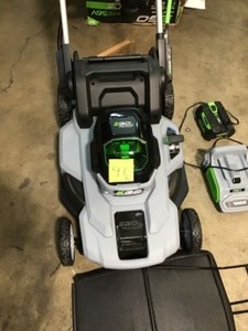 lot 41 image: EGO 21 in. 56V Lithium-Ion Cordless Electric Walk Behind Push Mower, Battery and Charger Included CUSTOMER RETURN SEE PICS