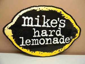 lot 11 image: MIKES HARD LEMONADE TIN SIGN - APPROX 29 BY 19 - SEE PICTURES
