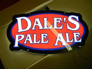 lot 42 image: DAVES PALE ALE LED LIGHT  - APPROX 22 BY 13 - (WORKS AS SEEN IN PICTURES WILL NEED A NEW CORD) - SEE PICTURES