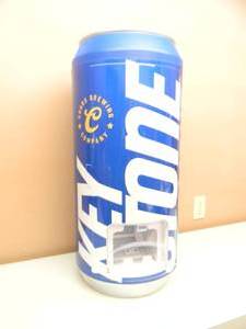 lot 54 image: NEW IN BOX ONLY OPENED FOR PICTURES - KEYSTONE LIGHT BEER CAN COUNTER TOP FRIDGE CAN DISPENSER  - ANOTHER AWESOME PIECE FOR THE CAVE - APPROX 30 BY 17 - SEE PICTURES