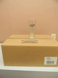 lot 64 image: NEW IN BOX ( 24 ) - HEINEKEN BEER  GLASSES - SEE PICTURES
