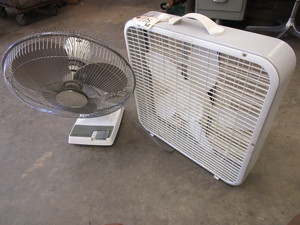 lot 175 image: TABLE AND WINDOW FANS