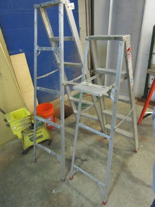 lot 180 image: WERNER LADDER AND ONE MORE