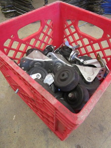 lot 197 image: PLASTIC BIN AND WHEELS