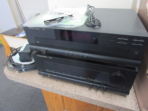 lot 200 image: HARMAN-KARDON STEREO RECEIVER, 5-DISC CD PLAYER