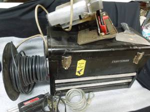 lot 12 image: Toolbox, Coax, Saw, Soldering Iron etc