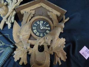 lot 38 image: Antique Cuckoo Clock
