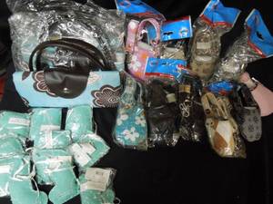 lot 42 image: Phone Cases, Fold-up Totes, Ornaments