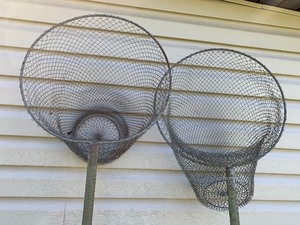 lot 77 image: Fish Smelt Catching Nets and Two Minnow Buckets
