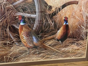 lot 74 image: Framed Pheasant Print by Rosemary Millette