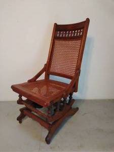 lot 56 image: Vintage Wooden Rocking Chair