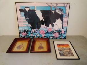 lot 57 image: Ten Pieces of Framed Art