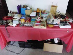lot 64 image: Everything on & Underneath Table