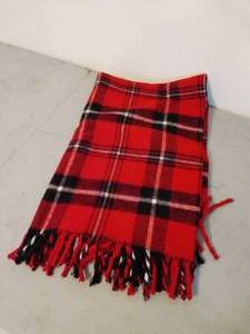lot 65 image: Vintage Faribo Plaid Blanket