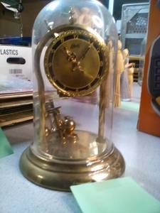 lot 83 image: Glass Globe Top Clock See Photos ...