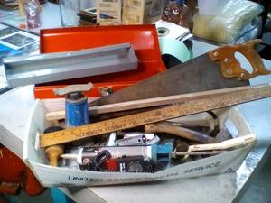 lot 95 image: Metal Toolbox and Hand Tools See P...