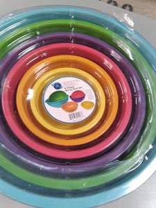 lot 24 image: 6 pc. Mixing Bowl Set New In Plasti...