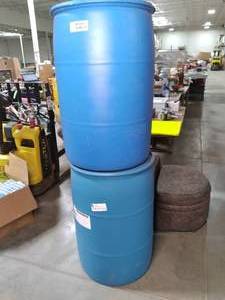 lot 56 image: (2) Empty 55 Gallon Drums See Phot...