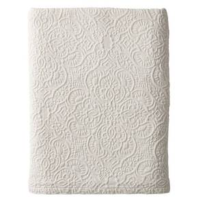 lot 12 image: Westminster Cotton Matelass King Coverlet in Ivory, 50500Q-Q-IVORY - NEW